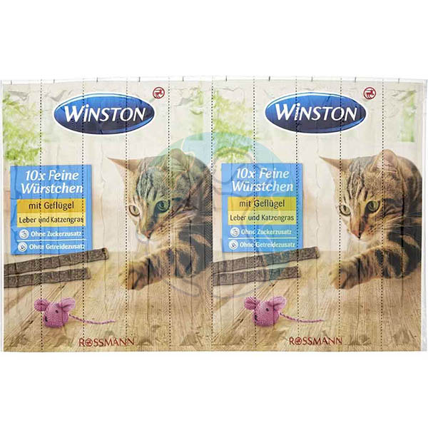 تشویقی مدادی گربه مرغ و جگر 10عددی Winston